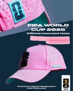 🏆FIFA World Cup™️2026💕🧢⚽️ PINK FIFA ⚽️🧢💕baseball Snapback Hat (water resistant)