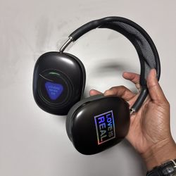 AirPods Max - Excellent Condition, Original Case, and Custom Stickers 