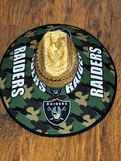 Raiders straw hat