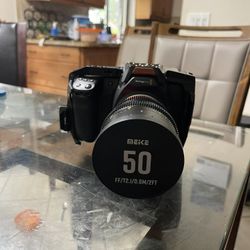 Bmpcc 6k Pro With Cage And Meike FF Prime 50mm T2.1