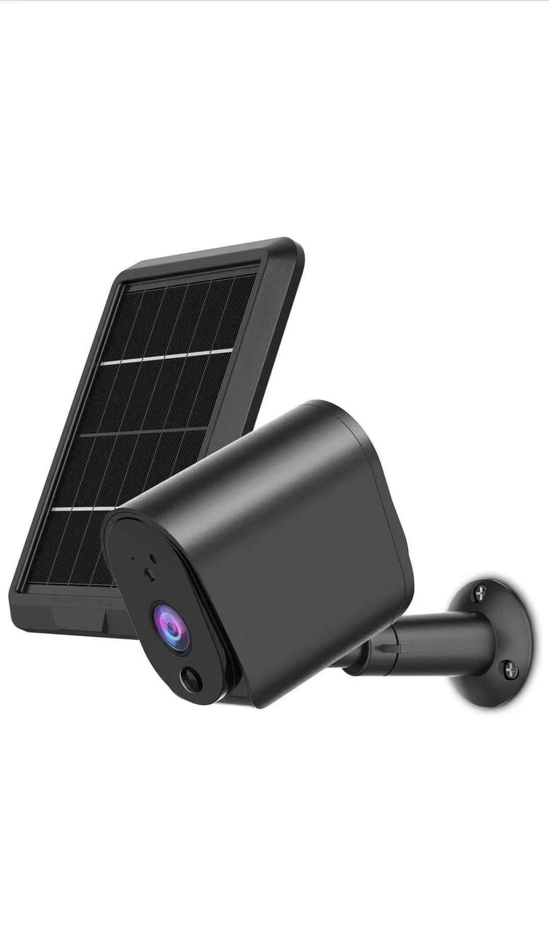 Outdoor Security Camera, Wireless Camera for Home Security, Solar Panel with Rechargeable Battery, 1080P Video, Night Vision, PIR Motion Detection, 2
