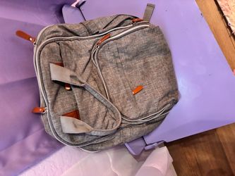 Baby diaper bag grey