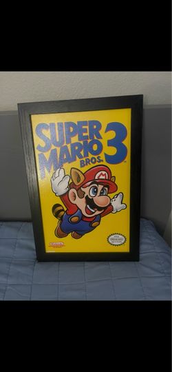 Super Mario Bros 3 framed poster