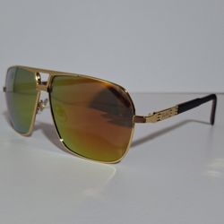 Small Square Golden Glasses