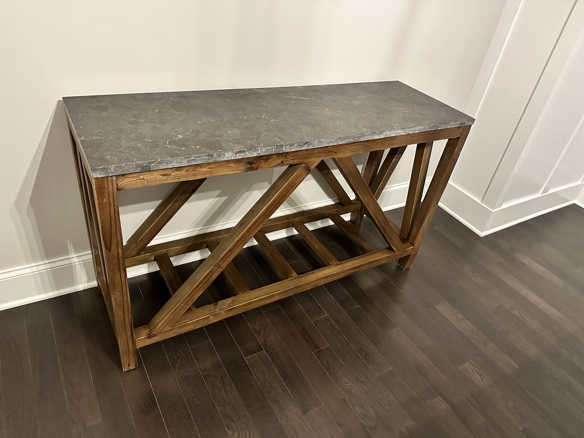 Console Table With Slate Top