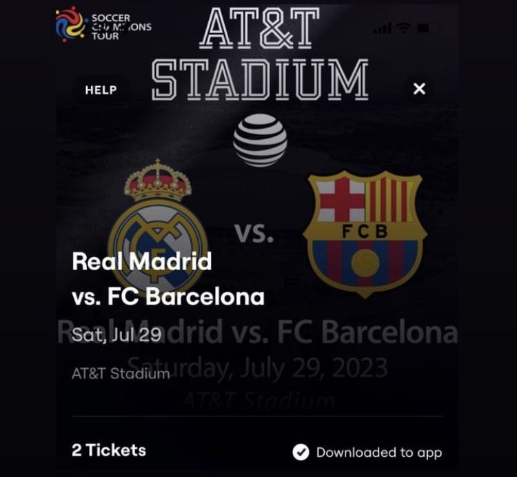 Real Madrid Vs. FC Barcelona Tickets