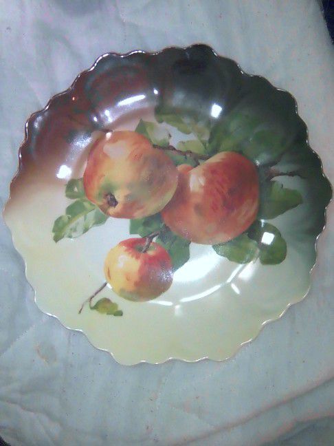 Vintage Porcelain Apple Plate