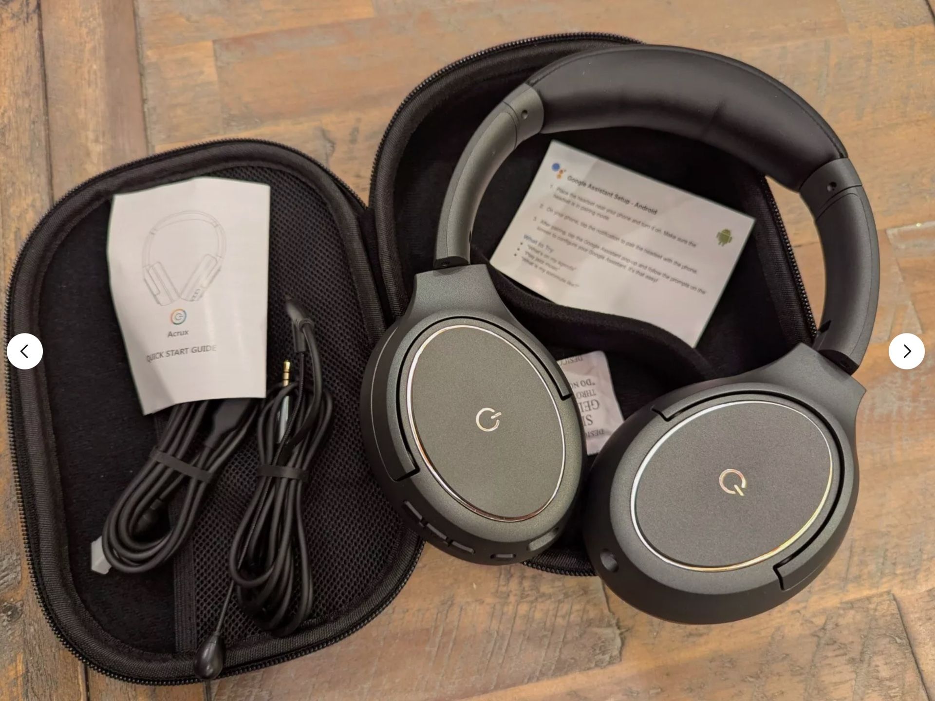 NEW: Google Wireless Headphones Acrux Active Noise Cancellation Mic