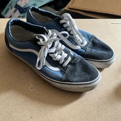 Black and blue Old Skool Vans 