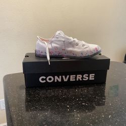 White Glitter Converse