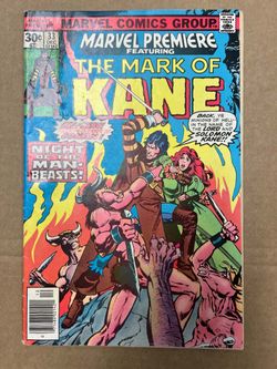 Marvel Premiere #33 Mark of Kane Night of the Man Beasts Marvel 1976