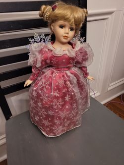 Winter porcelain doll