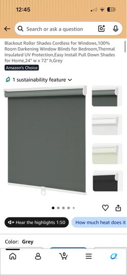 Blackout Roller Shades Cordless