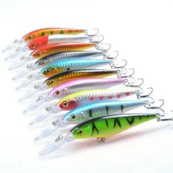 Fishing Lures Minnow Baits 10pack Lot 