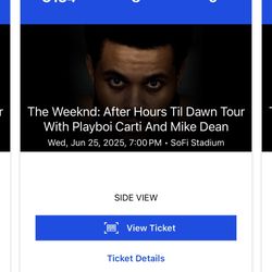 Weeknd Tickets Section 134