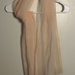Peach, Light Pink Scarf