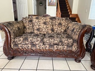 Brown couches