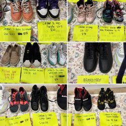 Kids Youth Size Jordan, Lebron, Kyrie, Nike, Adidas.