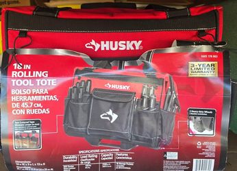 Husky 18in Rolling Tool Tote