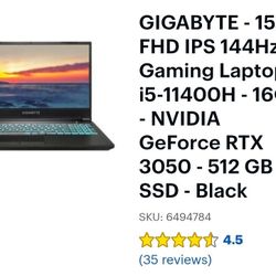 Gigabyte Gaming Laptop