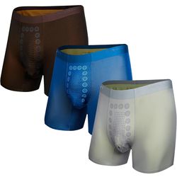 QWY Men’s Modal Boxer Briefs – 3 Pack, Mid Rise, Breathable (XL, Brand New)