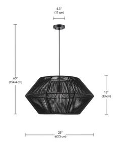 New in Box black Bellevue pendant light from Ferguson Home