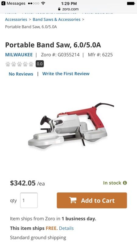Portable band saw