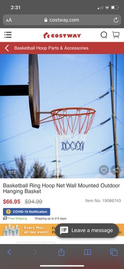 New basketball hoop with net