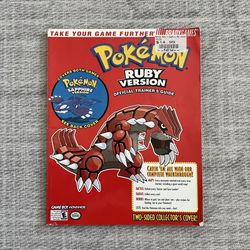 Vintage 2000s Y2K Nintendo Pokemon Ruby & Sapphire Brady Games Strategy Guide