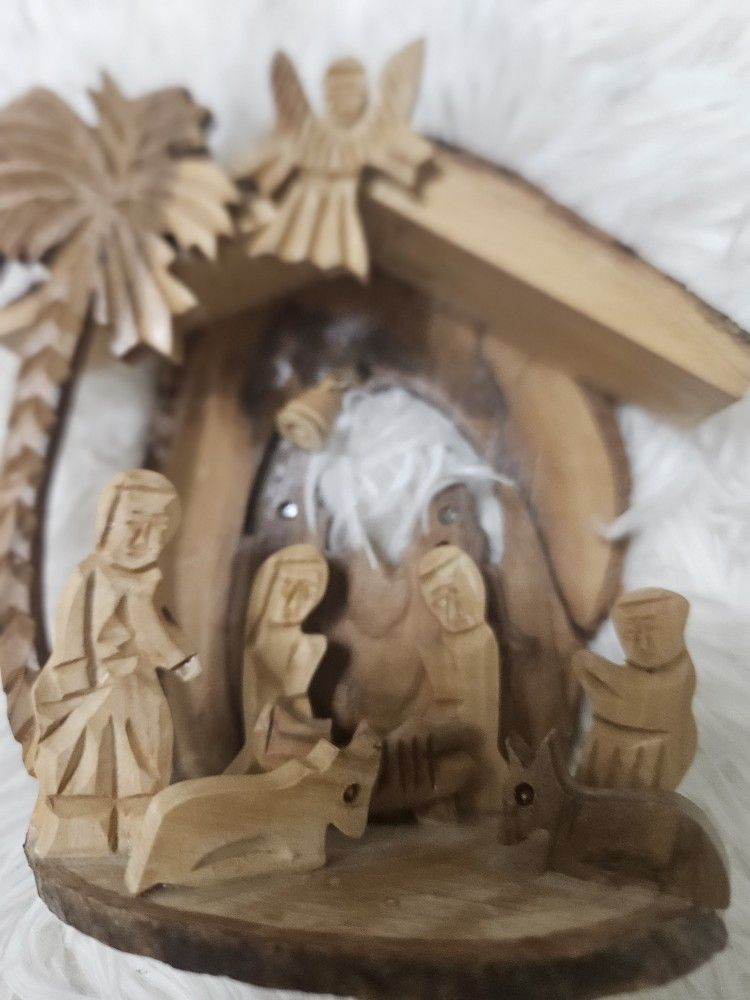 From Holy Land, Bethlehem, Jerusalem, Birth of Baby Jesus, olive wood