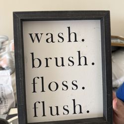 bathroom wall or counter art 