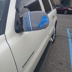 Detroit Lions Rearview Mirror Covers