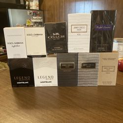 10 Variety Men's Designer Cologne Fragrances