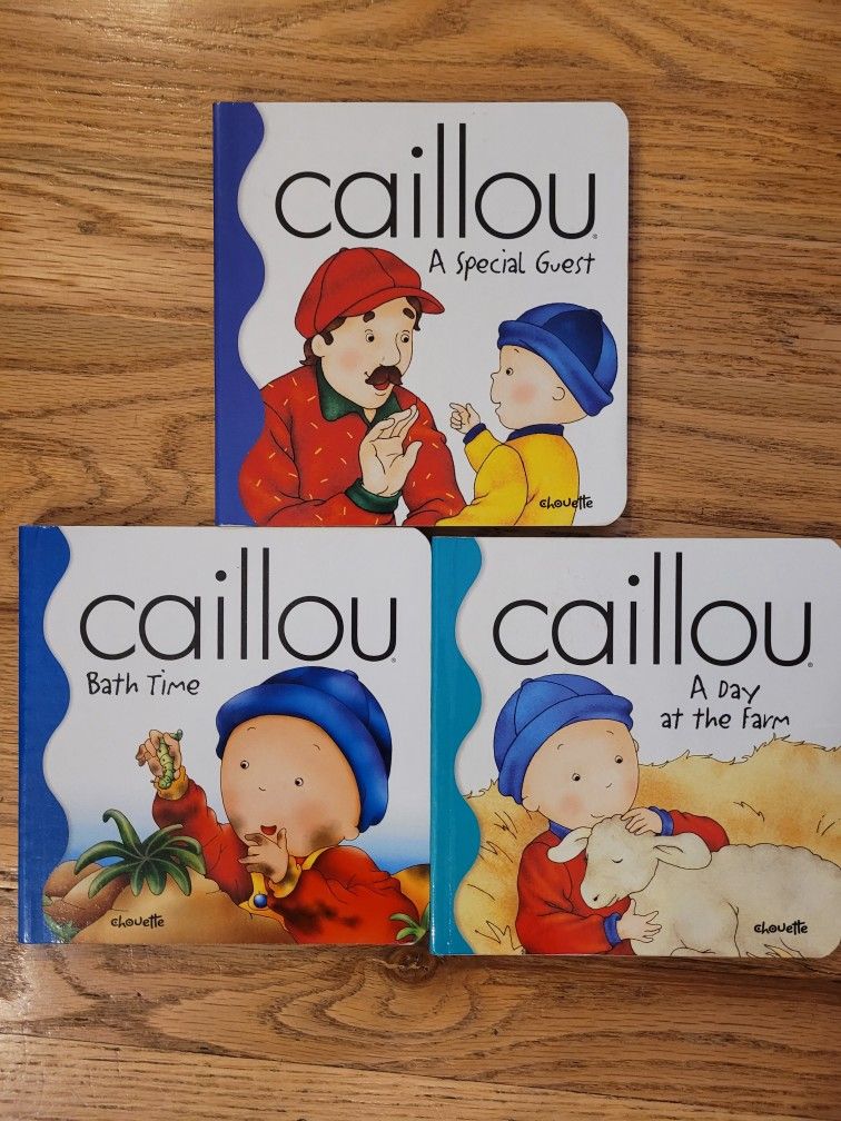 Caillou Little Dipper Series 3 board books age 2 and up