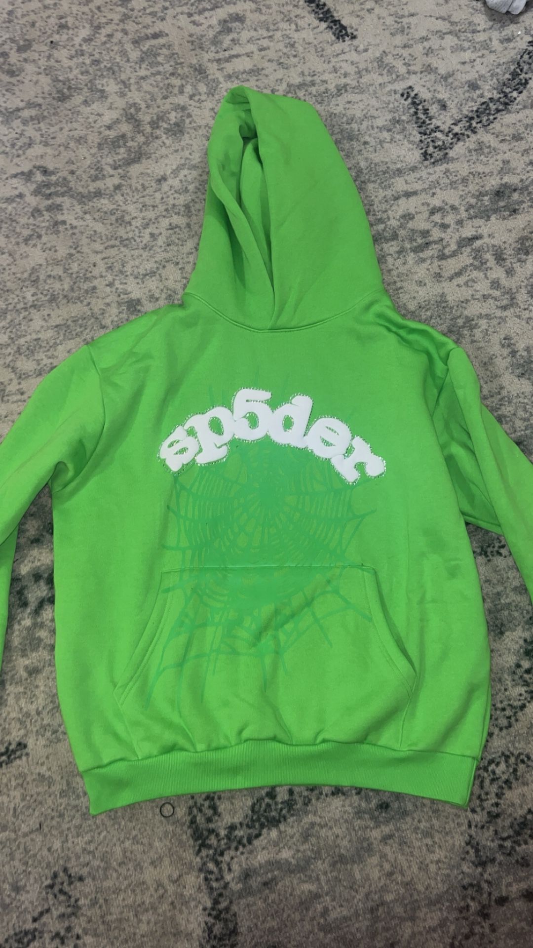 Sp5der Web Hoodie 'Slime Green ✅💚