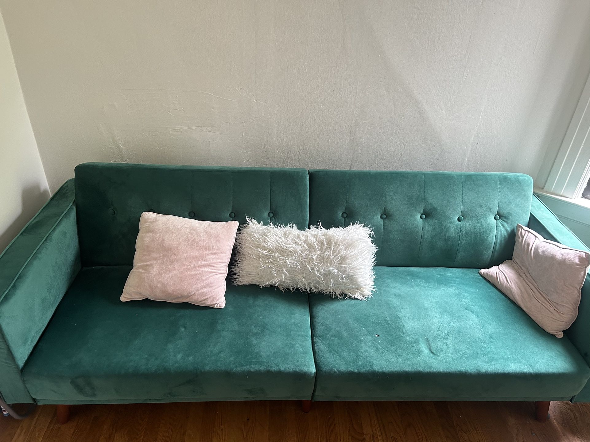 Green Velvet Couch