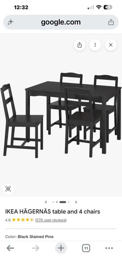 Black Dinning room table