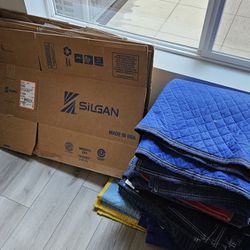 Moving Boxes And Blankets