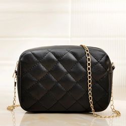 New, Mini Quilted Chain Crossbody Bag