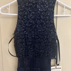 Dressy Blue Dress Beaded 