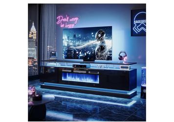 70”TV stand With Fireplace( Scratch At The Backs