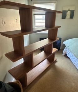 Wooden bookshelf