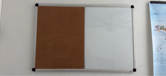 Cork and Dry Erase Board Combo