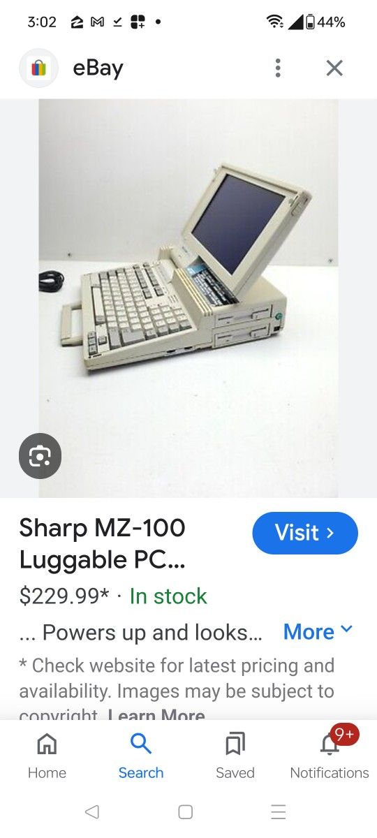Sharp MZ-100 Luggable PC