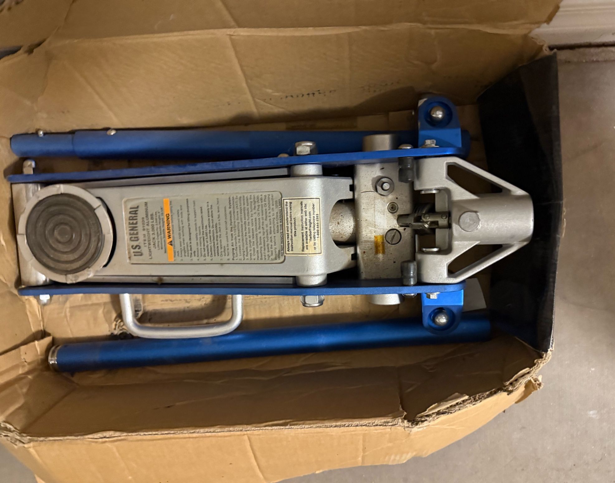 Aluminum Racing Jack. Up To 3,000 Lbs. $50