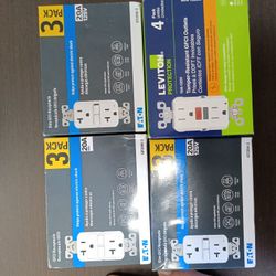4 Boxes Of Outlets I Box Has 4 Outlets In It 15 Amp 126 V The Other One Is I Have 3 Boxes 20 Amp 125 V