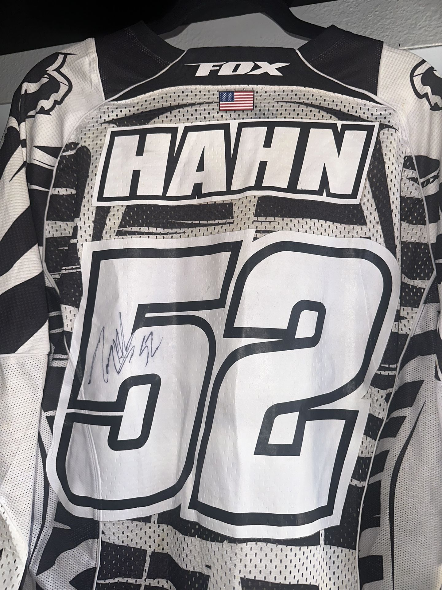 Tommy Hahn Signed Motocross Jersey