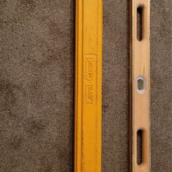 Johnson Level & Tool Company
Used 48" Heavy Duty Hardwood Brass Bound Level # 748 WITH Carrying Case