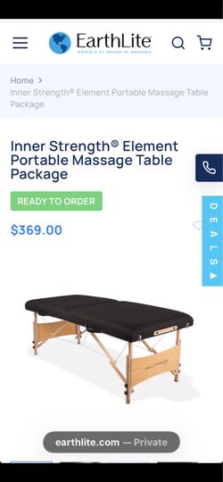 Element massage table & Another aluminum massage table