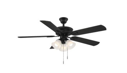 Hampton Bay Glendale III 52 in. LED Indoor Oil Rubbed Bronze Ceiling Fan with Light